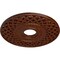 Ekena Millwork Robin Medallion (Canopies up to 6 1/4"), 22 1/4"OD x 4 3/4"ID x 1 1/4"P, Burnished Mahogany Crackle CM22RBBMC - alternate 3